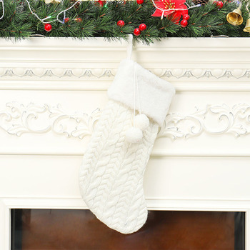 Home Christmas Stocking Decor Holiday Decoration Christmas Stocking Sock